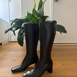 Via Spiga Black Heeled Boots